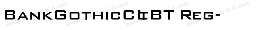 BankGothicCLtBT Reg字体转换